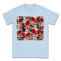 Dusty Blue Merry Christmas Classic Tee - CowhideDigitalArt