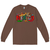 Chestnut colorful mexico collage Long Sleeve Tee - LillyAllenDesigns