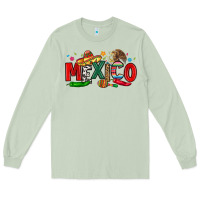 Matcha colorful mexico collage Long Sleeve Tee - LillyAllenDesigns