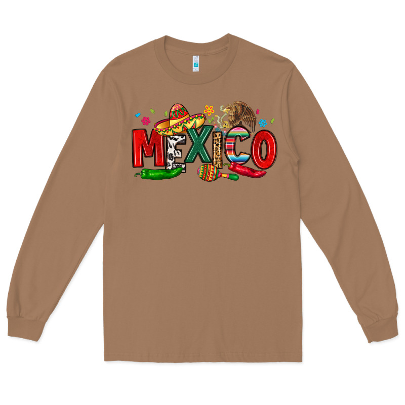 Colorful Mexico Collage Long Sleeve Tee by LillyAllenDesigns | Teevron