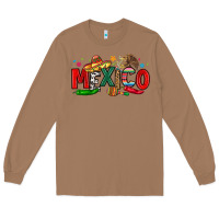 Toasted Coconut colorful mexico collage Long Sleeve Tee - LillyAllenDesigns
