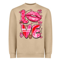 Mushroom love with lips Heavyweight Sweatshirt - LillyAllenDesigns