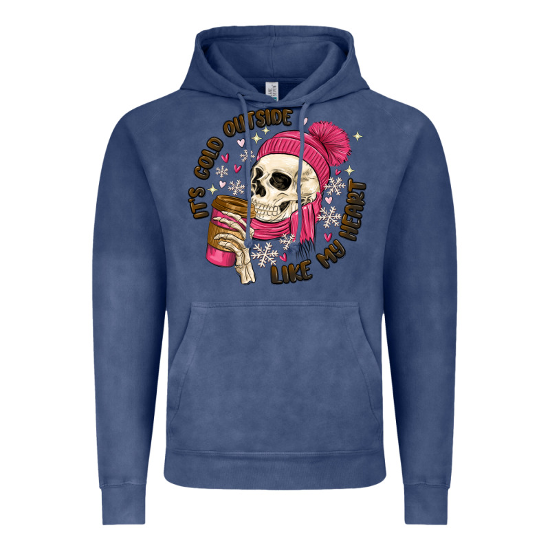 Its Cold Outside Like My Heart Vintage Hoodie by MaliasSmallBusiness | Teevron