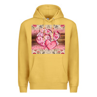 Antique Gold cancer hearts Premium Hoodie - CowGirlArtShop
