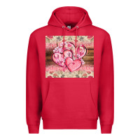 Cardinal cancer hearts Premium Hoodie - CowGirlArtShop