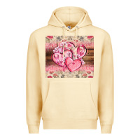 Pina Colada cancer hearts Premium Hoodie - CowGirlArtShop