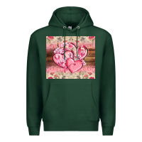 Sports Green cancer hearts Premium Hoodie - CowGirlArtShop
