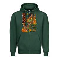 Love Fall With Afro Woman Zipper Hoodie | Teevron