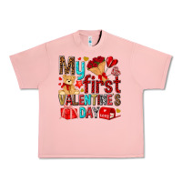 Salmon my first valentines day Urban Heavy Tee - NancyCooperArtShop