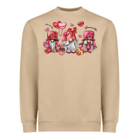 Mushroom valentine's day gnomes Heavyweight Sweatshirt - LillyAllenDesigns