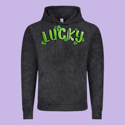 Lucky St Patricks Day Vintage Hoodie Designed By Maliassmallbusiness