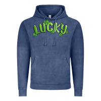 Vintage Denim lucky st patricks day Vintage Hoodie - MaliasSmallBusiness