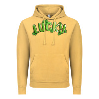 Vintage Mustard lucky st patricks day Vintage Hoodie - MaliasSmallBusiness