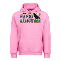 Fuchsia Pink happy halloween Urban Hoodie - BundleAndBundleShop
