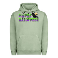Pigment Oil Green happy halloween Urban Hoodie - BundleAndBundleShop