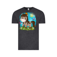 Vintage Black little cute horse Vintage Tee - NancyCooperArtShop