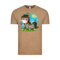 Vintage Coffee little cute horse Vintage Tee - NancyCooperArtShop