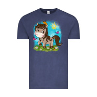 Vintage Denim little cute horse Vintage Tee - NancyCooperArtShop