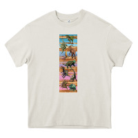 Cream dinosaurs pen wrap Heavy Core Tee - Artiststas
