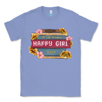 Colony Blue welcome to the fabulous happy girl avenue Classic Tee - MaliasSmallBusiness