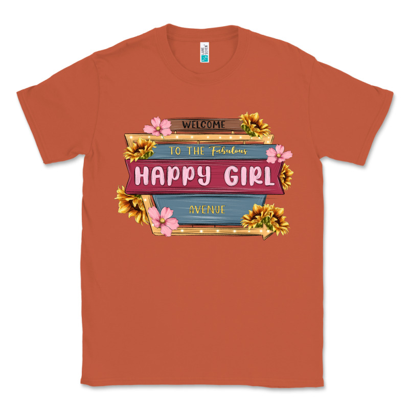 Welcome To The Fabulous Happy Girl Avenue Classic Tee by MaliasSmallBusiness | Teevron