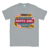 Heather Grey welcome to the fabulous happy girl avenue Classic Tee - MaliasSmallBusiness