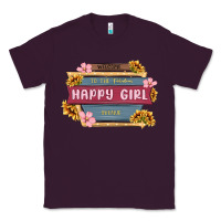 Plum welcome to the fabulous happy girl avenue Classic Tee - MaliasSmallBusiness