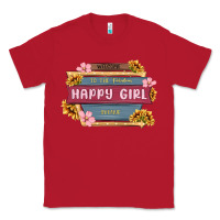 Red welcome to the fabulous happy girl avenue Classic Tee - MaliasSmallBusiness