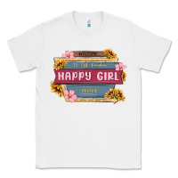White welcome to the fabulous happy girl avenue Classic Tee - MaliasSmallBusiness