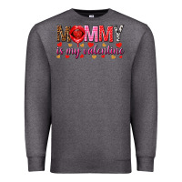 Charcoal Heather Mommy is my valentine mother's day Premium Sweatshirt - HowdyJamesFarm