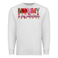 Oatmeal Heather Mommy is my valentine mother's day Premium Sweatshirt - HowdyJamesFarm