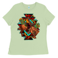 Matcha aztec rodeo cowboy christmas Ladies Tee - JahusDesignShop