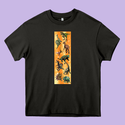 Dinosaurs Pen Wrap Heavy Core Tee Designed By Artiststas