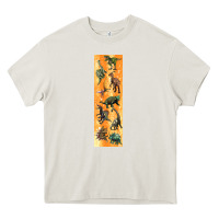 Cream dinosaurs pen wrap Heavy Core Tee - Artiststas