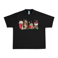 Black christmas tree cake and coffee cups Urban Heavy Tee - MaliasSmallBusiness