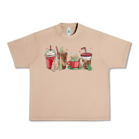 Burro christmas tree cake and coffee cups Urban Heavy Tee - MaliasSmallBusiness