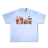 Grape Ice christmas tree cake and coffee cups Urban Heavy Tee - MaliasSmallBusiness