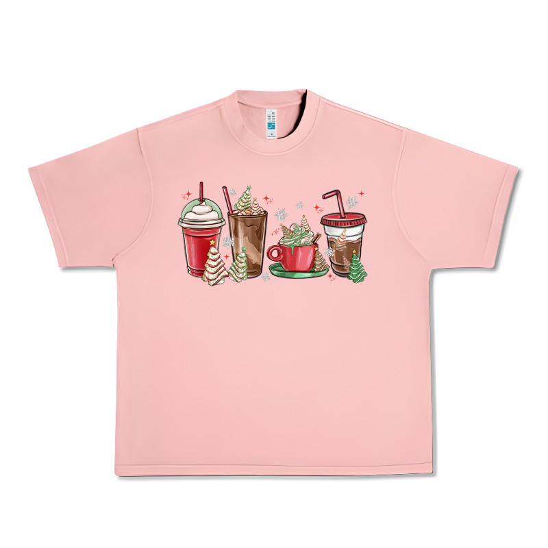 Christmas Tree Cake And Coffee Cups Urban Heavy Tee by MaliasSmallBusiness | Teevron