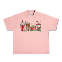 Salmon christmas tree cake and coffee cups Urban Heavy Tee - MaliasSmallBusiness