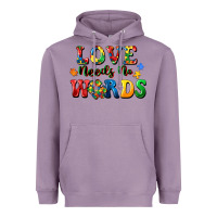 Lavender Love needs no words Heavyweight Hoodie - CowGirlArtShop