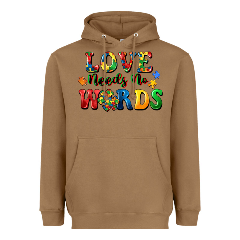 Love Needs No Words Heavyweight Hoodie by CowGirlArtShop | Teevron