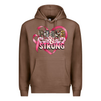 Chestnut brave and strong cancer awareness Premium Hoodie - CowGirlArtShop