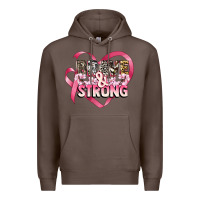 Coffee brave and strong cancer awareness Premium Hoodie - CowGirlArtShop