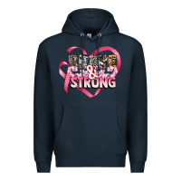 Navy brave and strong cancer awareness Premium Hoodie - CowGirlArtShop