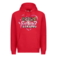 Red brave and strong cancer awareness Premium Hoodie - CowGirlArtShop