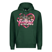 Sports Green brave and strong cancer awareness Premium Hoodie - CowGirlArtShop