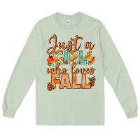Matcha just a girl who loves fall Long Sleeve Tee - BundleAndBundleShop