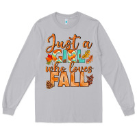 Moon Dust just a girl who loves fall Long Sleeve Tee - BundleAndBundleShop