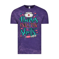 Cloud Purple nurses call the shots Vintage Tee - NancyCooperArtShop