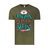 Vintage Olive nurses call the shots Vintage Tee - NancyCooperArtShop